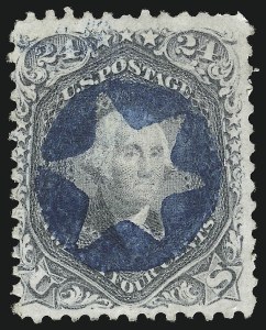 Sale 1074, Lot 900, 24c Lilac and Blackish Violet Shades, 1863 Issue (Scott 78-78c)