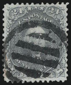 Sale 1074, Lot 902, 24c Lilac and Blackish Violet Shades, 1863 Issue (Scott 78-78c)