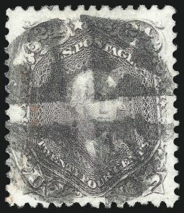 Sale 1074, Lot 904, 24c Lilac and Blackish Violet Shades, 1863 Issue (Scott 78-78c)