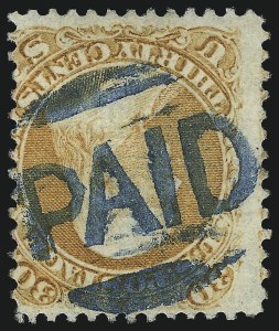 Sale 1074, Lot 914, 1868 Grilled Issue