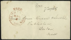 Sale 1075, Lot 1005, Autographs, Free Franks, Presidential Related, Stampless