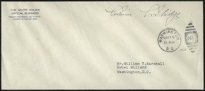 Sale 1075, Lot 1006, Autographs, Free Franks, Presidential Related, Stampless