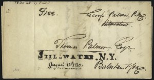 Sale 1075, Lot 1009, Autographs, Free Franks, Presidential Related, Stampless