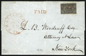 Sale 1075, Lot 1013, Postmasters Provisionals