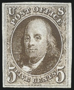Sale 1075, Lot 1023, 1847 Issue