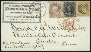 Sale 1075, Lot 1089, 1861-66 Issue