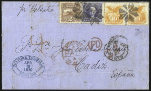 Sale 1075, Lot 1105, 1869 Pictorial Isssue, Inverts and 1875 Re-Issue