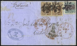 Sale 1075, Lot 1108, 1869 Pictorial Isssue, Inverts and 1875 Re-Issue