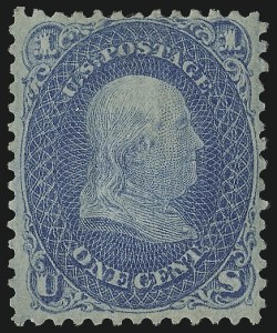 Sale 1077, Lot 101, 1867-68 Grilled Issue (Scott 79-101)