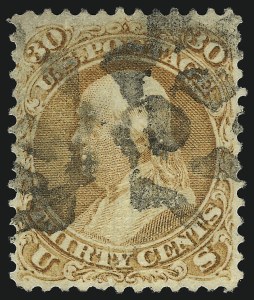 Sale 1077, Lot 108, 1867-68 Grilled Issue (Scott 79-101)