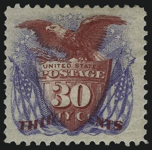 Sale 1077, Lot 134, 1875 Re-Issue of 1869 Pictorial Issue (Scott 123-133a)