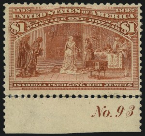 Sale 1077, Lot 175, 1893 Columbian Issue (Scott 230-245)