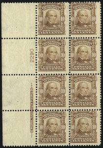 Sale 1077, Lot 218, 1898 Trans-Mississippi thru 1902-08 Issue (Scott 285-320)