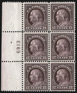Sale 1077, Lot 256, 1912-15 Washington-Franklin Issues (Scott 405-461)
