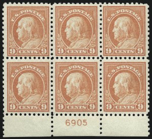 Sale 1077, Lot 265, 1912-15 Washington-Franklin Issues (Scott 405-461)