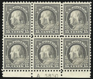 Sale 1077, Lot 269, 1912-15 Washington-Franklin Issues (Scott 405-461)