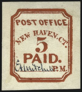 Sale 1077, Lot 28, Postmasters Provisionals