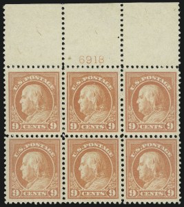 Sale 1077, Lot 301, 1916-19 Issues (Scott 462-524)