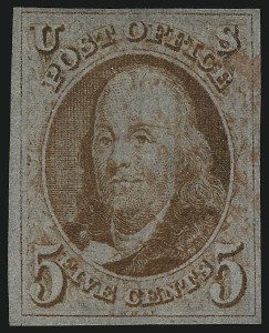Sale 1077, Lot 37, 1847 Issue and 1875 Reproduction (Scott 1-4)