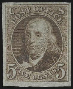 Sale 1077, Lot 40, 1847 Issue and 1875 Reproduction (Scott 1-4)