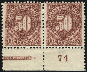 Sale 1077, Lot 408, Postage Due (J)