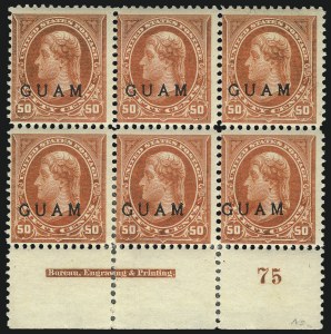 Sale 1077, Lot 585, U.S. Possessions (Cuba thru Guam)