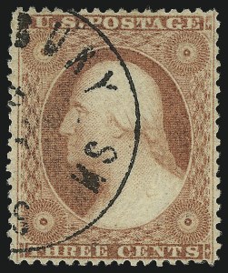 Sale 1077, Lot 64, 1857-60 Issue (Scott 18-39)