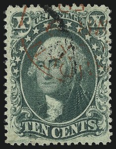 Sale 1077, Lot 73, 1857-60 Issue (Scott 18-39)
