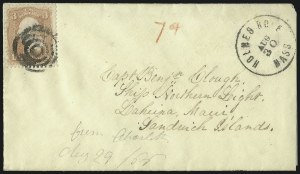 Sale 1077, Lot 741, Hawaii (Inbound and Outbound Mail)