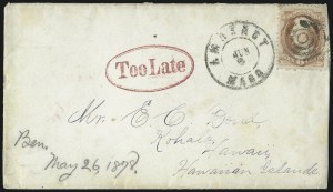 Sale 1077, Lot 742, Hawaii (Inbound and Outbound Mail)