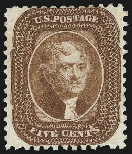 Sale 1077, Lot 78, 1875 Reprint of 1857-60 Issue (Scott 40-47)