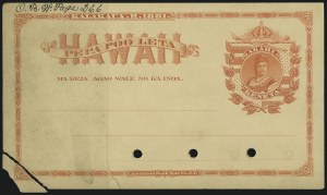 Sale 1077, Lot 782, Hawaii (Postal Card Essays and Proofs)