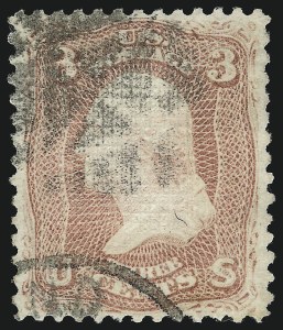 Sale 1077, Lot 93, 1867-68 Grilled Issue (Scott 79-101)