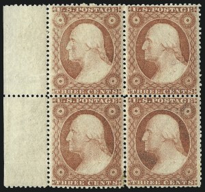 Sale 1078, Lot 101, 1c-90c 1857-60 Issue (Scott 19-39)