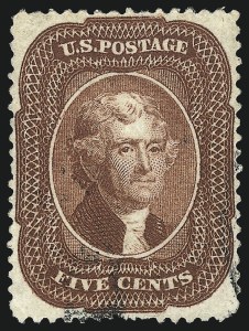 Sale 1078, Lot 106, 1c-90c 1857-60 Issue (Scott 19-39)