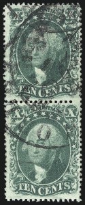 Sale 1078, Lot 113, 1c-90c 1857-60 Issue (Scott 19-39)