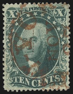 Sale 1078, Lot 114, 1c-90c 1857-60 Issue (Scott 19-39)