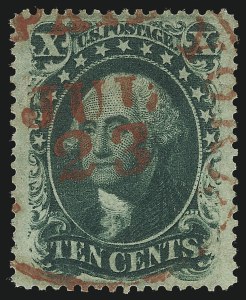 Sale 1078, Lot 117, 1c-90c 1857-60 Issue (Scott 19-39)