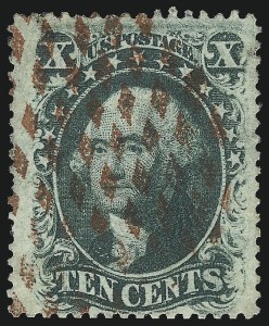 Sale 1078, Lot 118, 1c-90c 1857-60 Issue (Scott 19-39)
