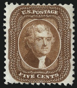 Sale 1078, Lot 140, 1875 Reprint of 1857-60 Issue (Scott 40-47)