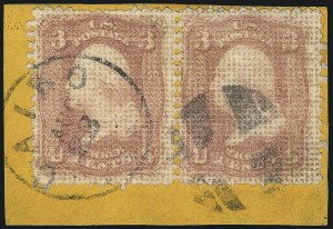 Sale 1078, Lot 192, 1867-68 Grilled Issue and 1875 Re-Issue (Scott 79-111)