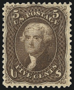 Sale 1078, Lot 200, 1867-68 Grilled Issue and 1875 Re-Issue (Scott 79-111)