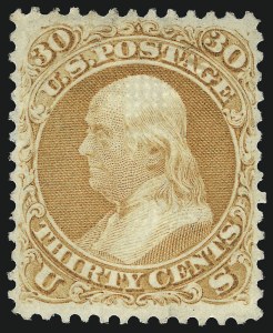 Sale 1078, Lot 204, 1867-68 Grilled Issue and 1875 Re-Issue (Scott 79-111)
