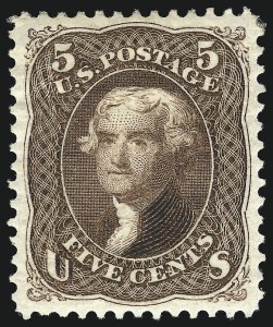 Sale Number 1078, Lot Number 210, 1867-68 Grilled Issue and 1875 Re-Issue (Scott 79-111) Sale Number 1078, Lot Number 210, 1867-68 Grilled Issue and 1875 Re-Issue (Scott 79-111)