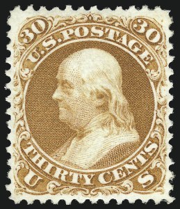 Sale 1078, Lot 217, 1867-68 Grilled Issue and 1875 Re-Issue (Scott 79-111)
