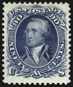 Sale 1078, Lot 218, 1867-68 Grilled Issue and 1875 Re-Issue (Scott 79-111)