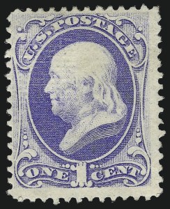 Sale 1078, Lot 280, 1870 National Bank Note Co. Grilled Issue (Scott 134-144)