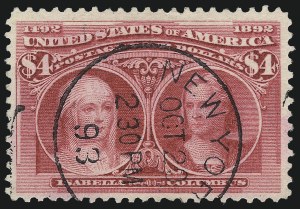 Sale 1078, Lot 374, 1893 Columbian Issue (Scott 230-245)