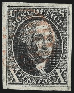 Sale 1078, Lot 48, 10c 1847 Issue, 1875 Reproduction of 1847 Issue (Scott 2-4)