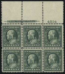 Sale 1078, Lot 485, 1908-15 Washington-Franklin Issues